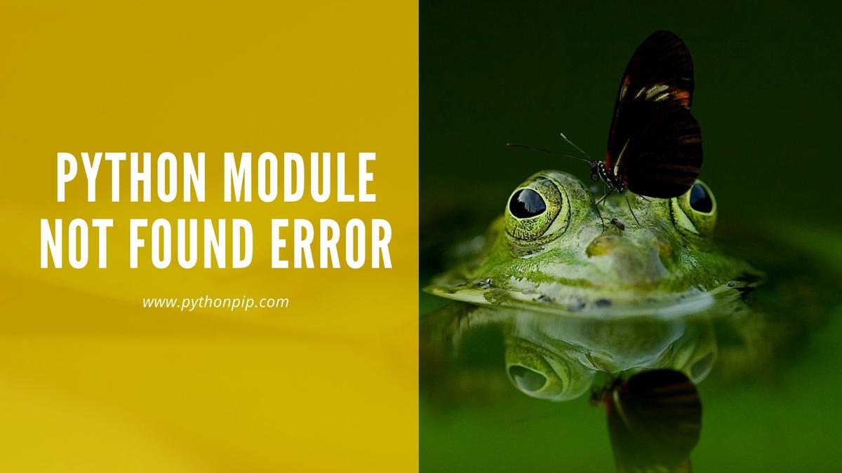 Python-Module-Not-Found-Error