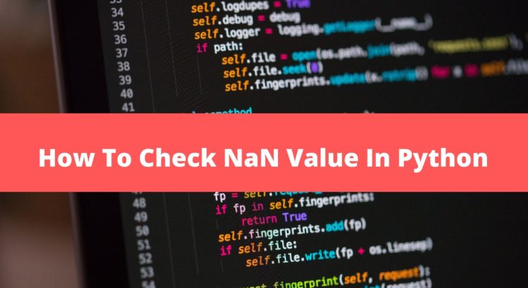 How To Check NaN Value In Python Pythonpip