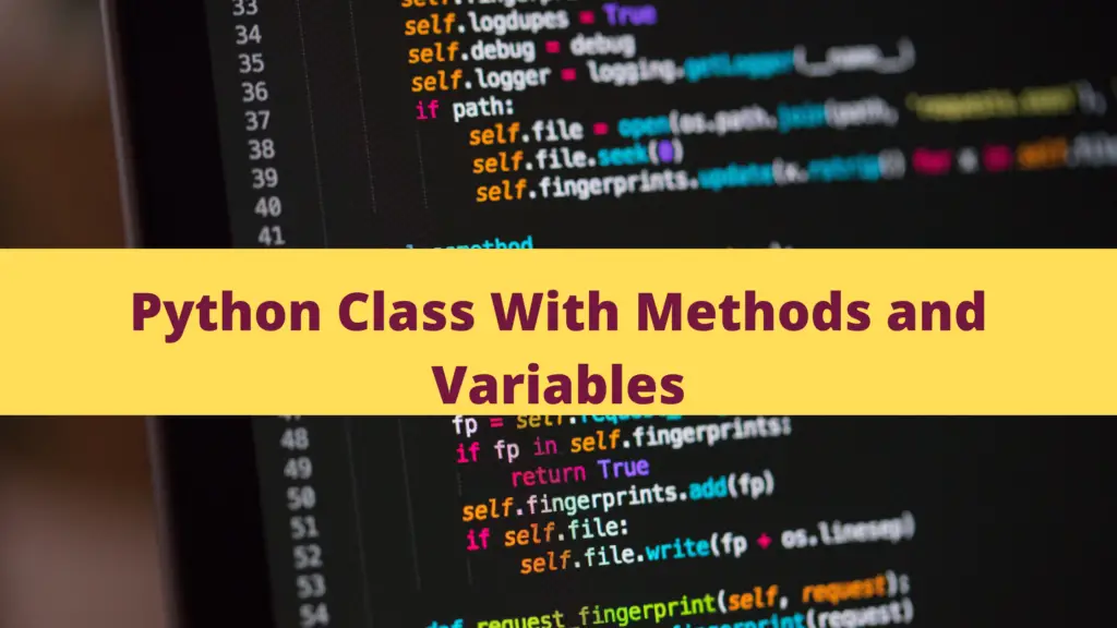 Python Classes Tutorials With Example - Pythonpip.com