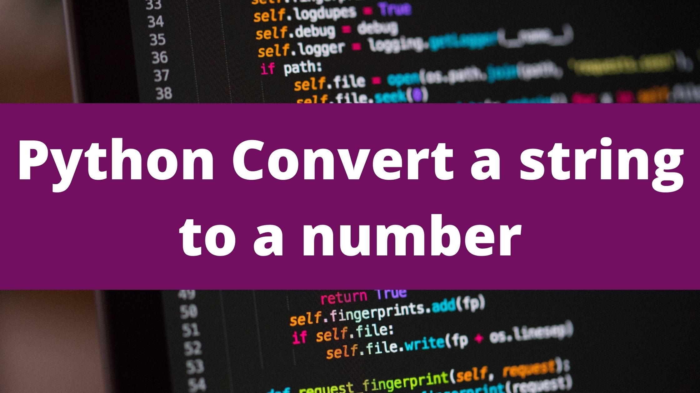 Python Convert A String To A Number Pythonpip