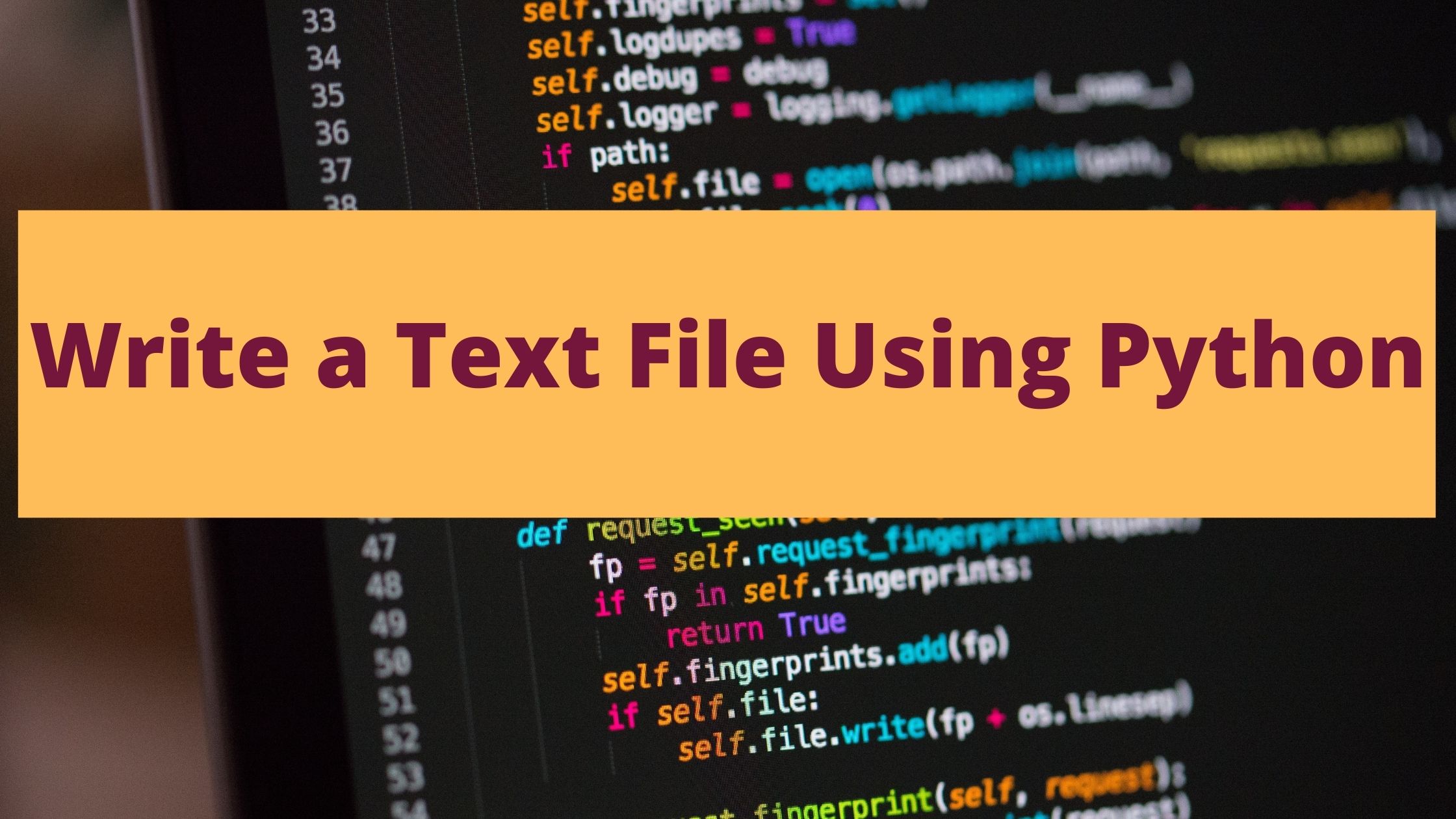 write a text file using python