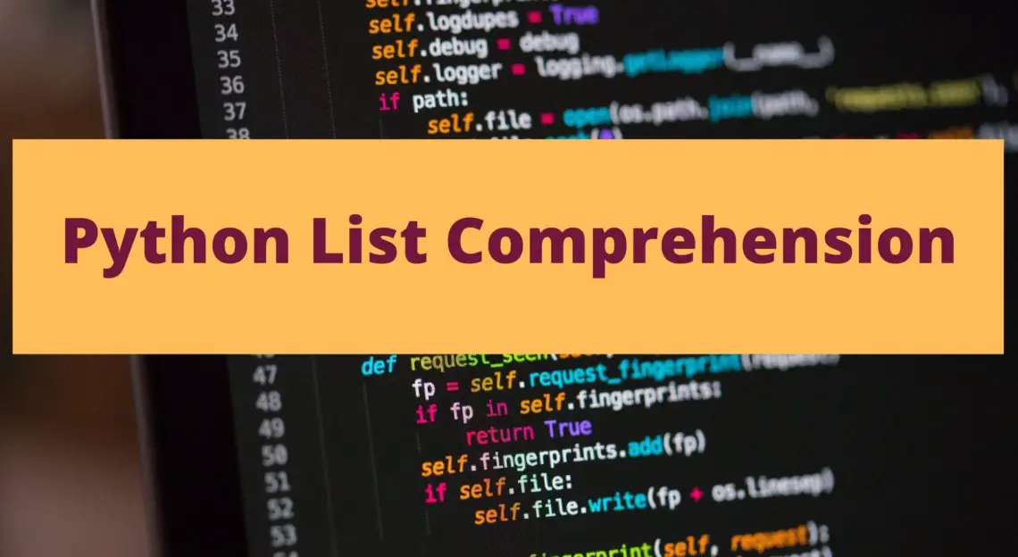 list comprehension in python