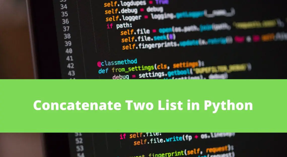 How To Concatenate Two List In Python Pythonpip Com