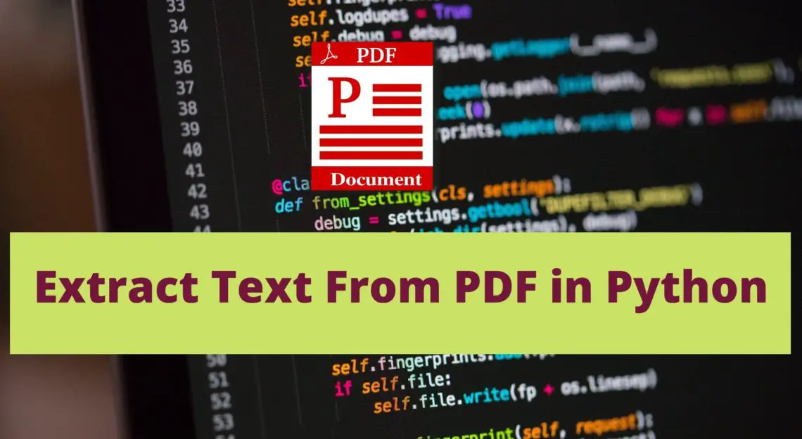 Extract Text From PDF File Using Python - Pythonpip.com