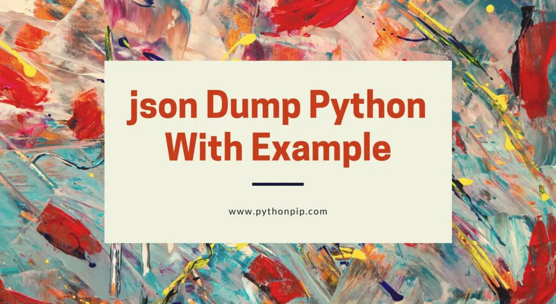 Python Json Dump Special Characters