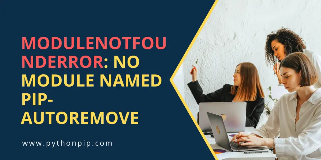 ModuleNotFoundError No module named pipautoremove