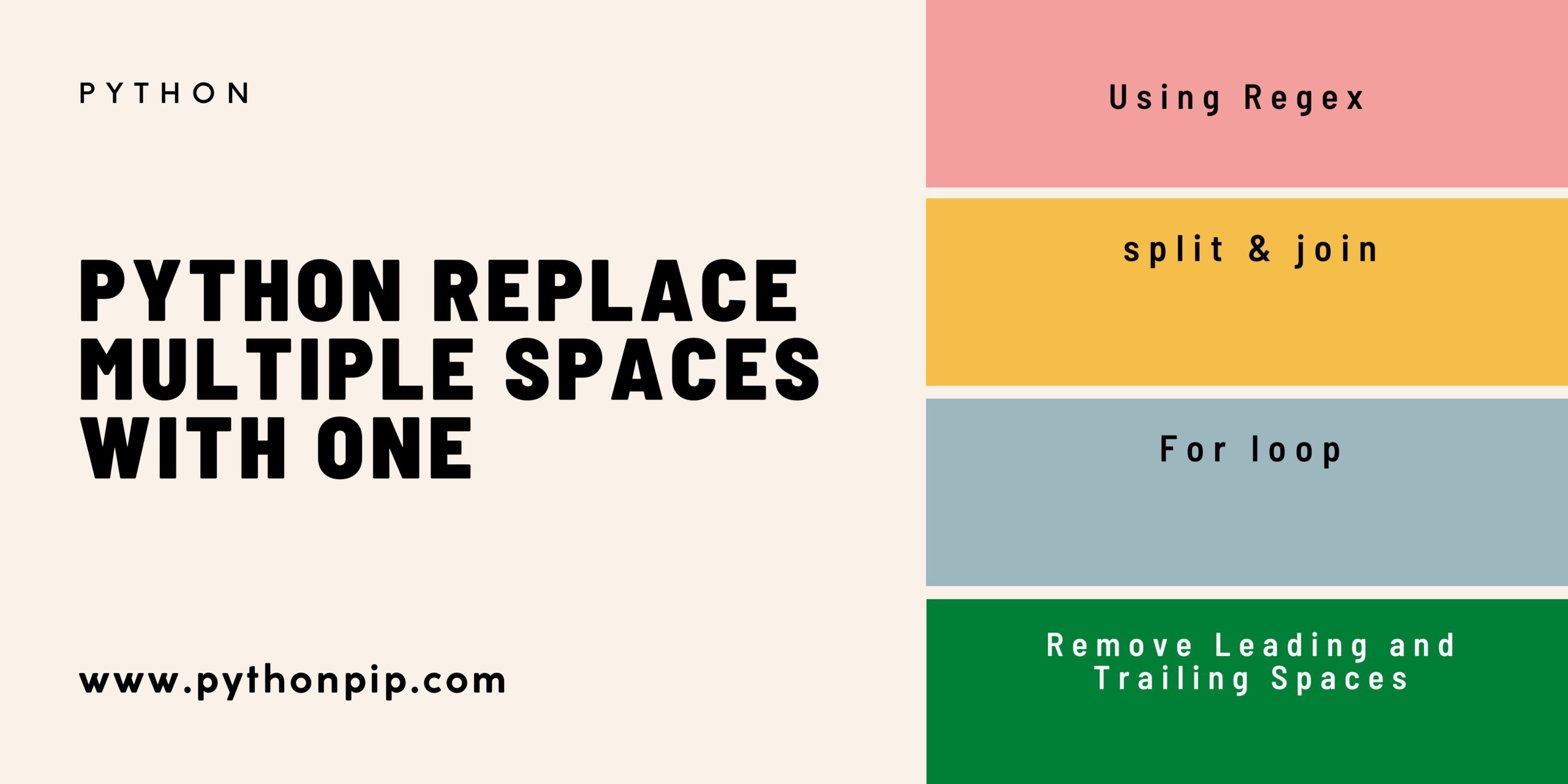 python-replace-multiple-spaces-with-one-pythonpip